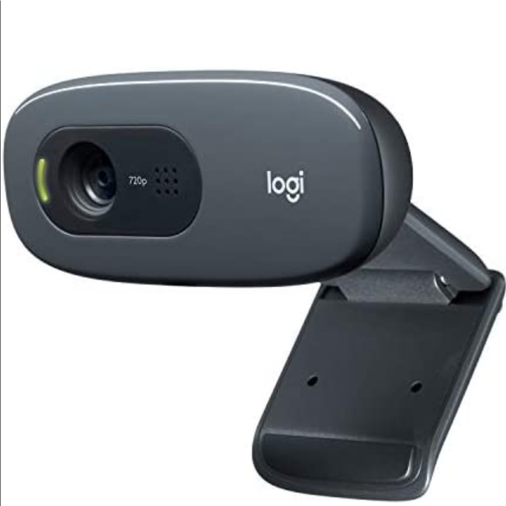 Logitech C270 HD Webcam, HD 720p/30fps, Widescreen HD
